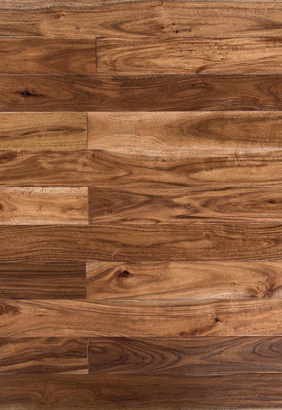 Lille bladacacia 90 mm håndskriftet fast trægulv