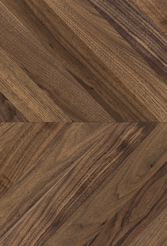 Black Walnut Natural Chevron Engineered Wood Flooring WA002-1