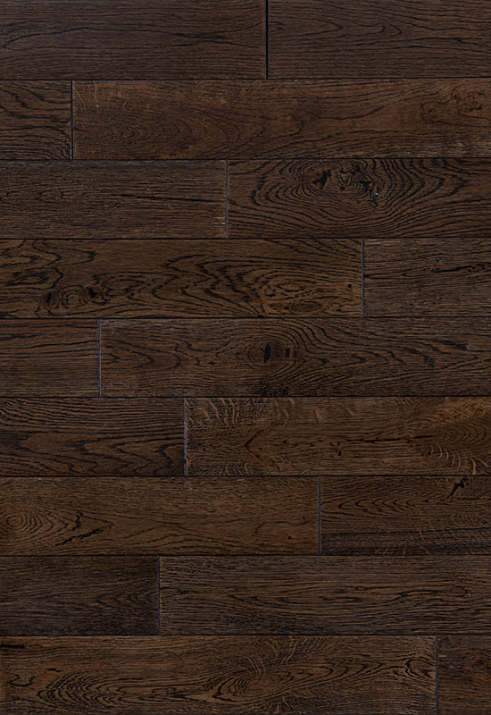 Hvid eg 90 dyb børstet fast trægulv